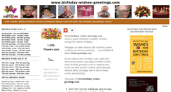 Desktop Screenshot of birthday-wishes-greetings.com